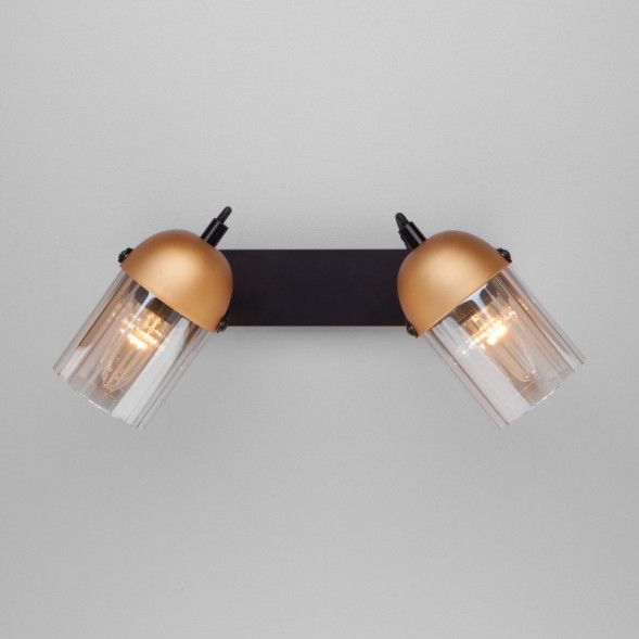 Спот Eurosvet MARS 20122/2 черный/золото