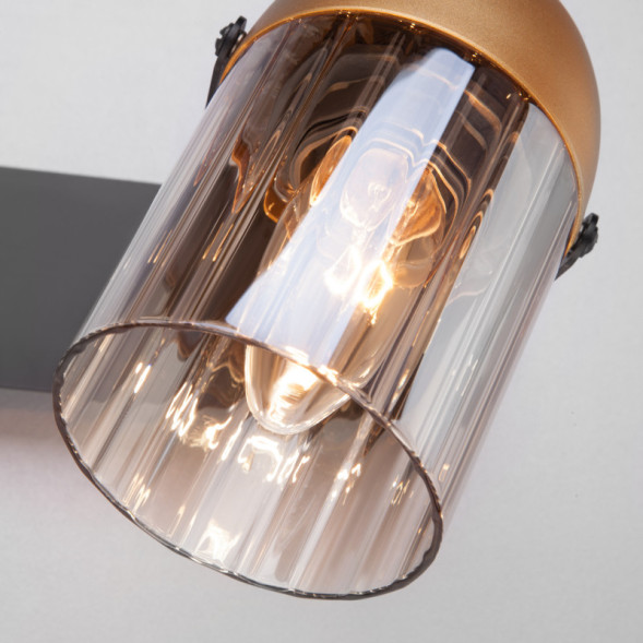 Спот Eurosvet MARS 20122/2 черный/золото