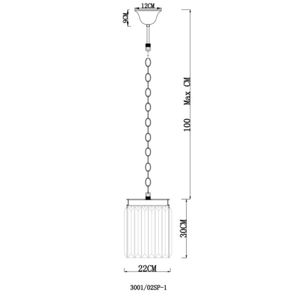 Подвесной светильник Divinare NOVA 3001/02 SP-1