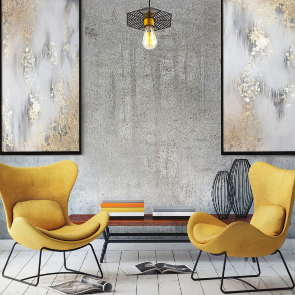 Подвесной светильник Eurosvet Creto 50167/1 бронза/черный