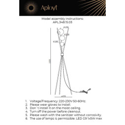 Торшер APLOYT APL.348.15.03 Maja