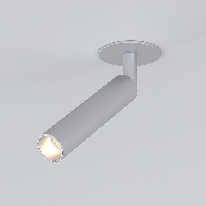 Встраиваемый точечный светильник Elektrostandard Diffe серебряный 5W 4200K (25027/LED)
