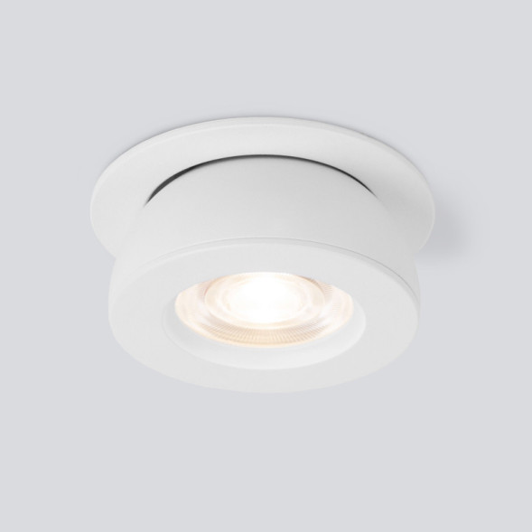 Встраиваемый точечный светильник Elektrostandard Pruno белый 8W 4200К (25080/LED)