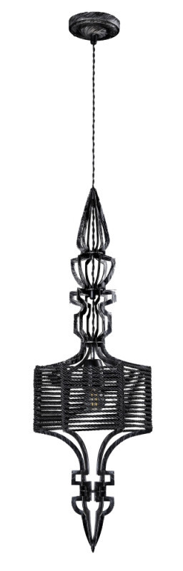 Подвесной светильник Crystal Lux PRIMA PRIMA SP1 A BLACK-SILVER/BLACK
