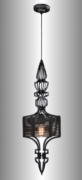 Подвесной светильник Crystal Lux PRIMA PRIMA SP1 A BLACK-SILVER/BLACK