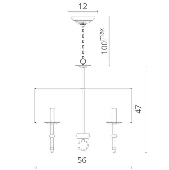 Подвесная люстра Divinare Candela 1162/01 SP-5