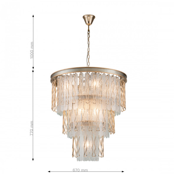 Каскадная люстра Favourite MEDEA 2696-9P