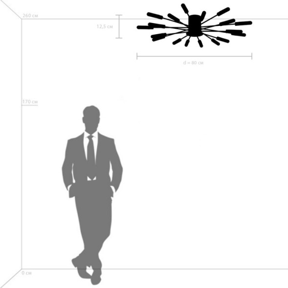 Потолочная люстра Lightstar RAGNO 732183