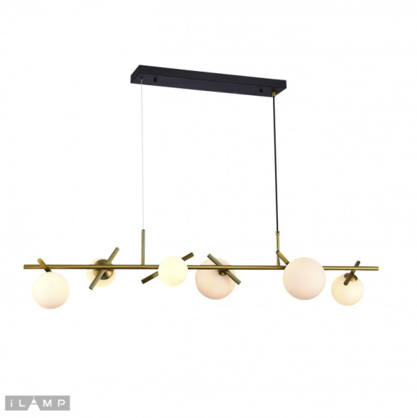Подвесная люстра iLamp GOLDEN 2134-6L BR+MBK