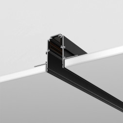 Магнитный встраиваемый шинопровод в гипсокартон Maytoni Technical Magnetic track system Exility ГКЛ 9.5 черный TRX034-421B