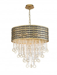 Подвесная люстра Lucia Tucci Perso PERSO 4931.6 GOLD&amp;BLACK