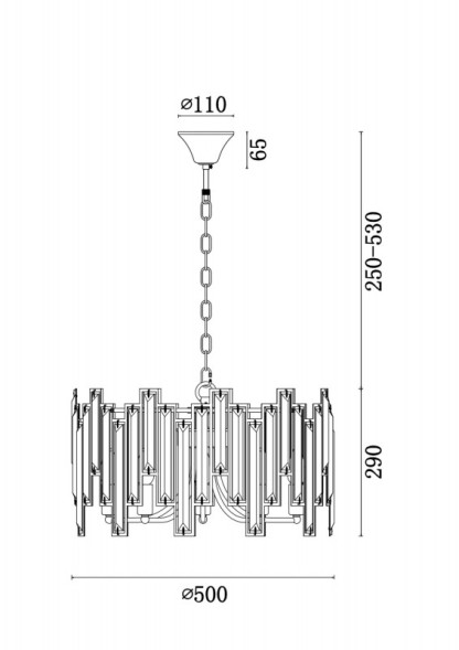 Подвесная люстра Freya Megan FR5085PL-05CH