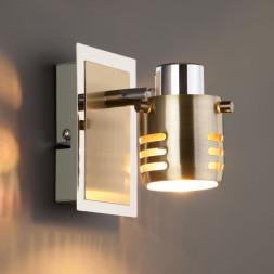 Спот Eurosvet Leonardo 23463/1 хром/античная бронза