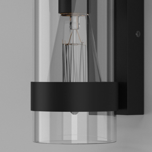 Уличный настенный светильник Elektrostandard Falcon черный (35167/D)