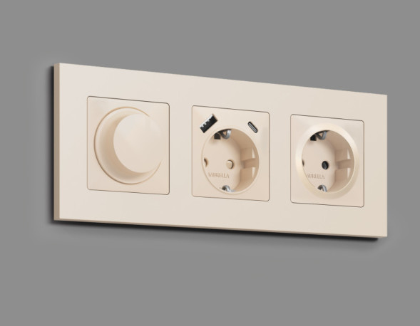 Розетка Ambrella Volt MA326010 ALFA QUANT