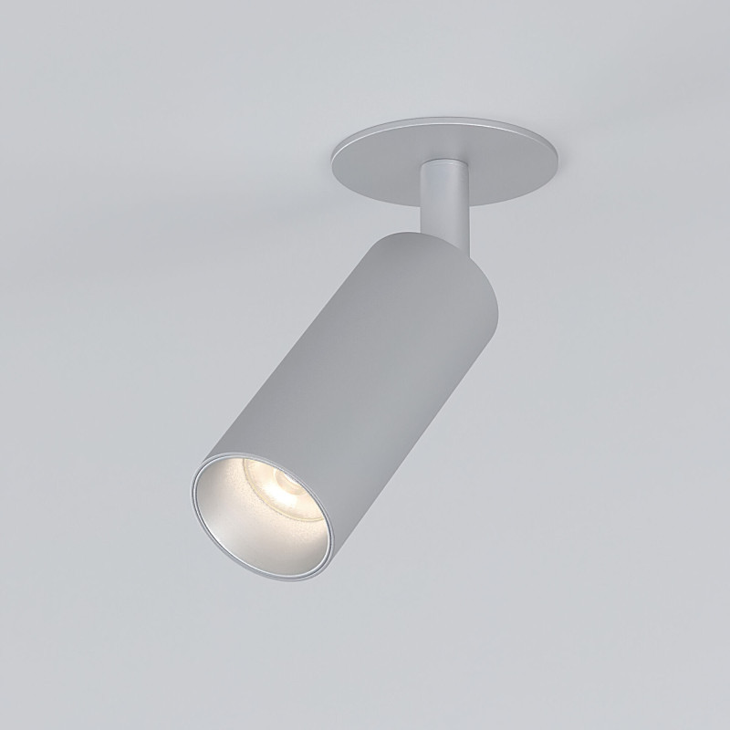 Встраиваемый точечный светильник Elektrostandard Diffe серебряный 8W 4200K (25039/LED)