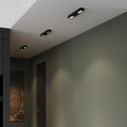 Накладной точечный светильник Elektrostandard 25115/LED 16W 4000K черный Tend