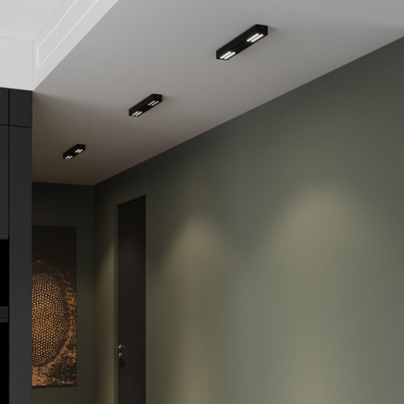 Накладной точечный светильник Elektrostandard 25115/LED 16W 4000K черный Tend