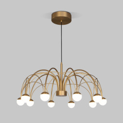 Подвесная люстра Eurosvet 90030/10 LED золото RAGNO