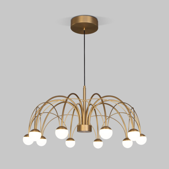 Подвесная люстра Eurosvet 90030/10 LED золото RAGNO