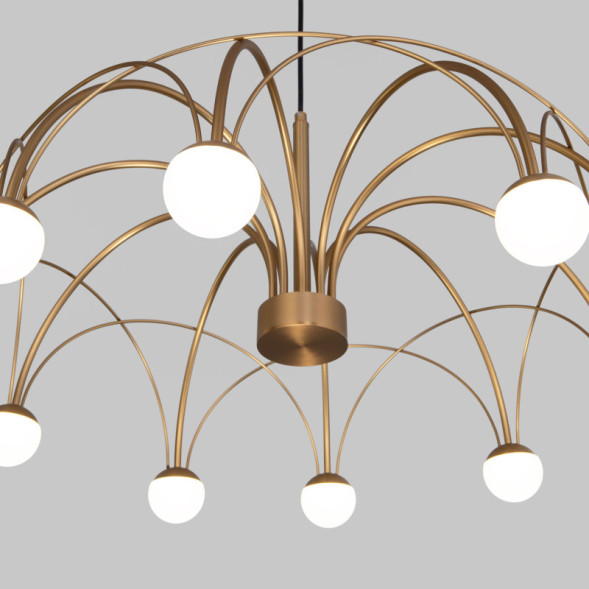 Подвесная люстра Eurosvet 90030/10 LED золото RAGNO