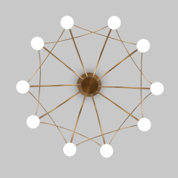 Подвесная люстра Eurosvet 90030/10 LED золото RAGNO