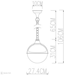Подвесной светильник ARTE Lamp MONACO A1495SO-1BK