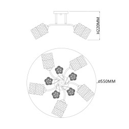 Потолочная люстра Escada WEIGELA 1113/5PL