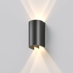 Уличный настенный светильник Elektrostandard Twinray 35194/W 4000K черный