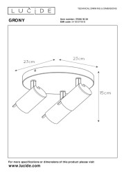 Спот LUCIDE 17998/15/30