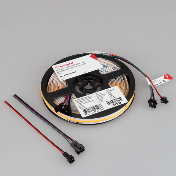 Лента Arlight SPI-COB-X378-12mm 039738 35W 24V 550lm белый (дневной) IP20