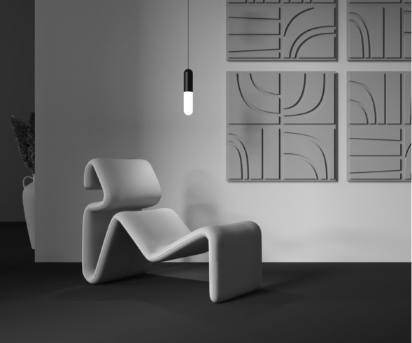 Подвесной светильник Maytoni Technical Mist P101PL-L300-12W3K-B