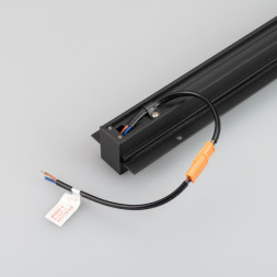 Магнитный встраиваемый шинопровод в гипсокартон Arlight MAG-TRACK-2538-FDW black 036121