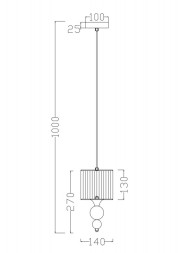 Подвесной светильник Freya Lauren FR5093PL-01CH
