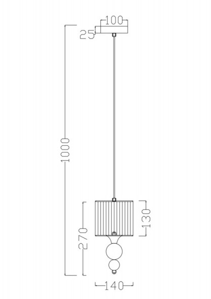 Подвесной светильник Freya Lauren FR5093PL-01CH