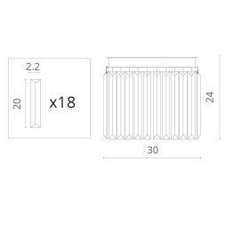 Бра Divinare Nova Grigio 3002/05 AP-2