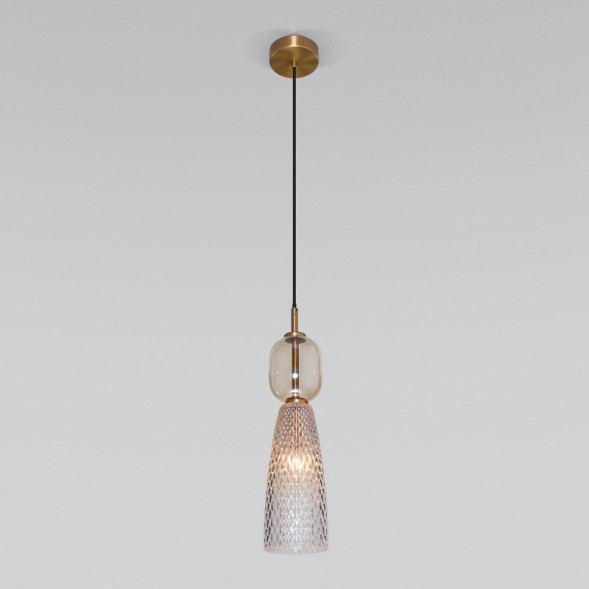 Подвесной светильник Eurosvet GLOSSY 50211/1 янтарный