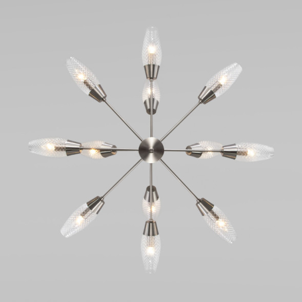 Люстра на штанге Eurosvet Thalia 60140/12 сатин-никель