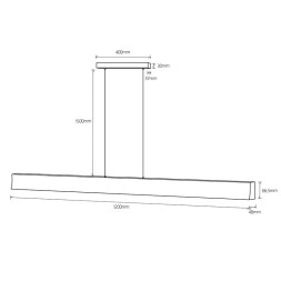 Подвесной светильник Mantra HANOK 7546