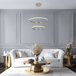 Каскадная люстра Eurosvet Collars 90264/2 латунь