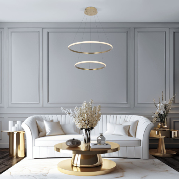 Каскадная люстра Eurosvet Collars 90264/2 латунь