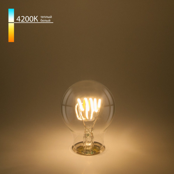 Светодиодная лампа Elektrostandard Classic FD 6W 4200K E27 (A60 спираль прозрачный) (