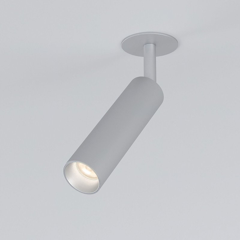 Встраиваемый точечный светильник Elektrostandard Diffe серебряный 8W 4200K (25040/LED)
