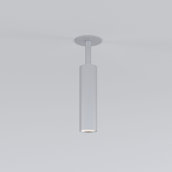Встраиваемый точечный светильник Elektrostandard Diffe серебряный 8W 4200K (25040/LED)