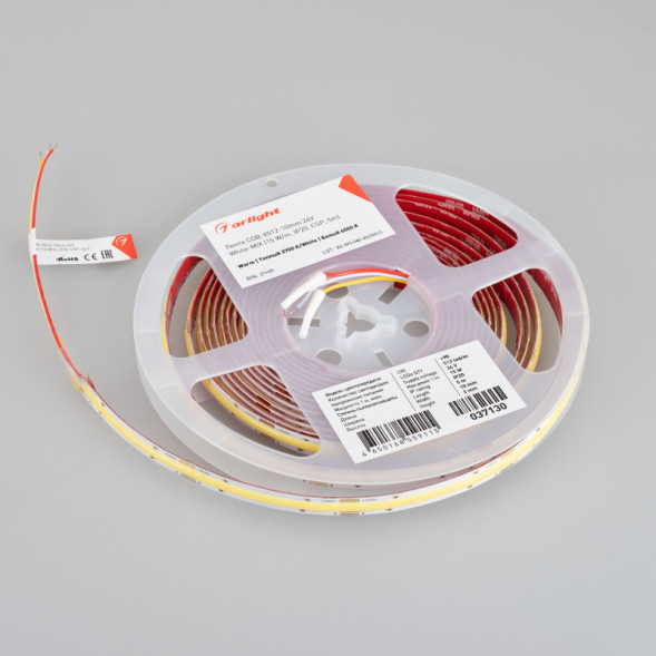 Лента Arlight COB-X512-10mm 037130 75W 24V 700lm RGB+MIX (теплый+холодный) IP20