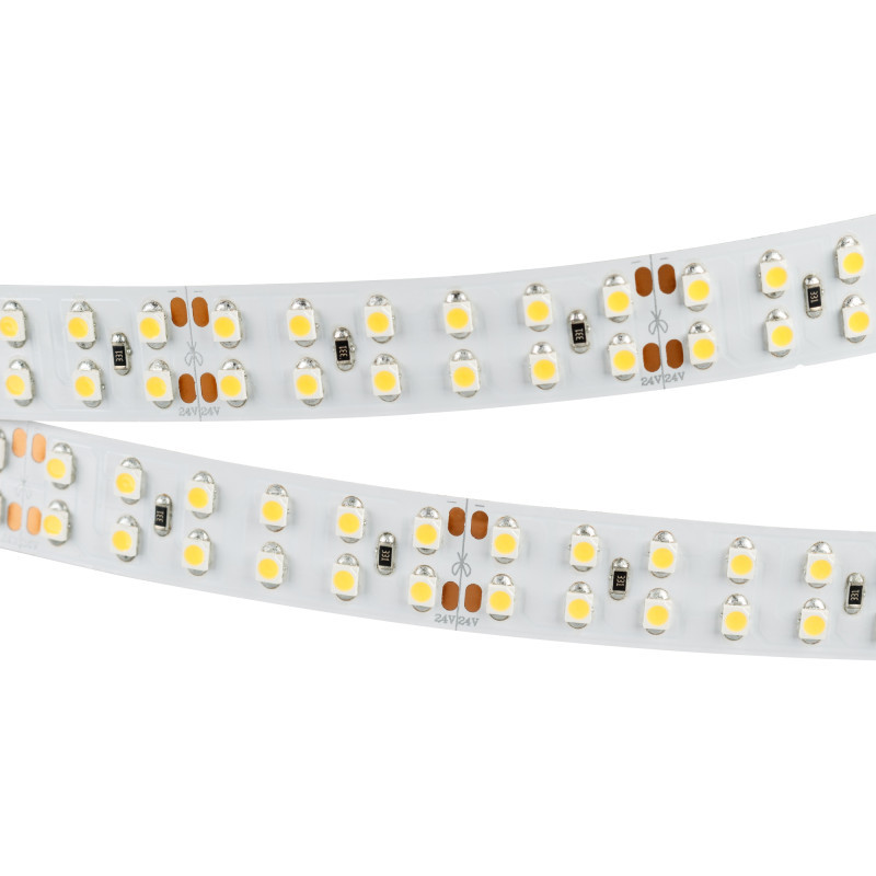 Лента Arlight RT 2-5000 3528 024075(B) 96W 24V белый (теплый) IP33