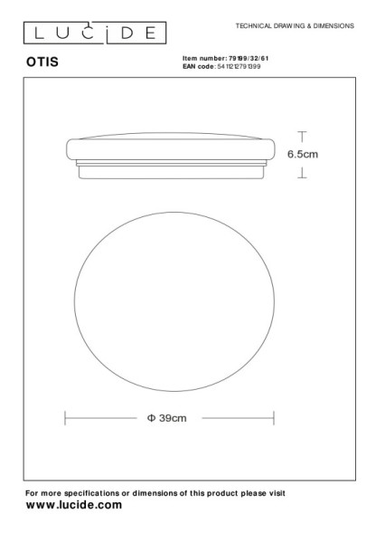 Накладной точечный светильник LUCIDE OTIS 79199/32/61