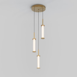 Каскадная люстра Eurosvet 50386/3 LED латунь Stark