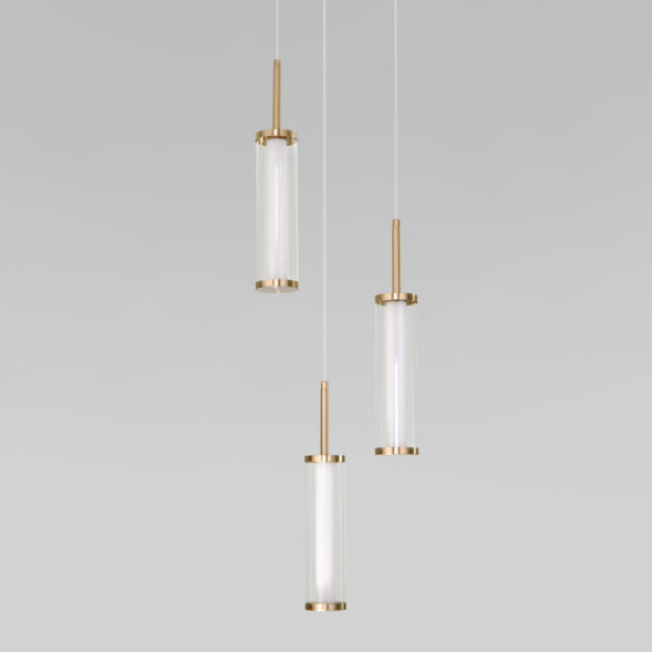 Каскадная люстра Eurosvet 50386/3 LED латунь Stark