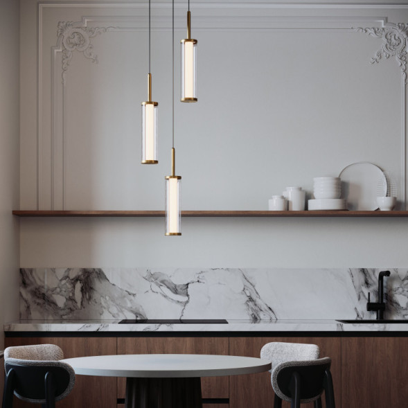 Каскадная люстра Eurosvet 50386/3 LED латунь Stark